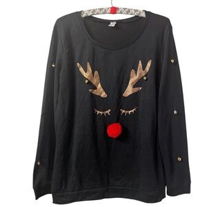 Women’s Christmas Rudolph the Reindeer Sweater Size XL